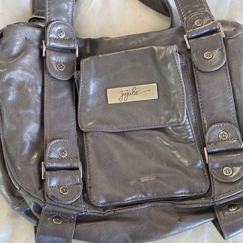 Jujube diaper bag vegan leather purse. decent condition